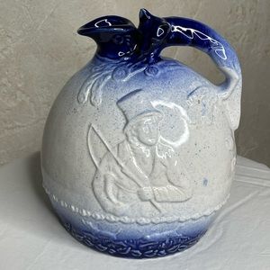 Antique Rockingham Fox Jug